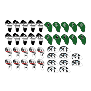 Free Sample Golf <b>Head</b> <b>Cover</b> Irons Embroidery/Printing Logo Leather Golf <b>Head</b> <b>Cover</b> Golf Iron Headcover - Product Image 2