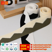 Vente en gros d'usine : Bandes de tissage en polyester tricoté à rayures, bandes de tissage colorées, solutions de tissage personnalisées avec logo pour vêtements et accessoires.