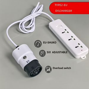 Adaptateur de prise d'extraction de puissance V2L EV Type 2 16A 3,5KW, norme européenne, portable pour véhicules électriques et camping - Product Image 2