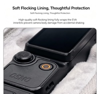 Boîte de rangement portable anti-rayures avec doublure souple en EVA, sac de transport avec cordon pour DJI OSMO Pocket 4, nouvel accessoire