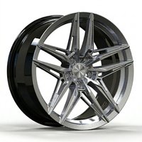 Sur mesure 12000T Forgé |   Norme DOT |   MOQ 4 S1-00003 18-24 Jantes en argent poli à rayons multiples pour Bentley