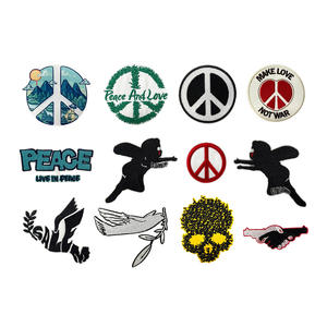 Kustom indah bordir <span class=keywords><strong>patch</strong></span> untuk pakaian ramah lingkungan kain dengan besi pada dukungan untuk pakaian - Product Image 5