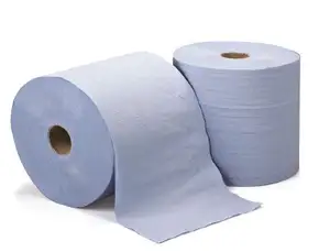 Rotolo blu fabbrica 2ply alimentazione centrale 150m rotolo blu 2ply con buon prezzo carta igienica ristorante