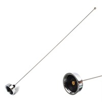 Antenne fouet en acier inoxydable VHF 136-174 MHz, 1/4 d'onde, montage NMO, antenne radio mobile HAM pour voiture |   TOXU