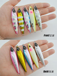 Jigging <span class=keywords><strong>Pro</strong></span> Lead Appât artificiel 18g-80g Jig métalliques pour la pêche en bord de mer Condition imprimée Jigging dur en eau salée pour le poisson-roi Pesca - Product Image 6