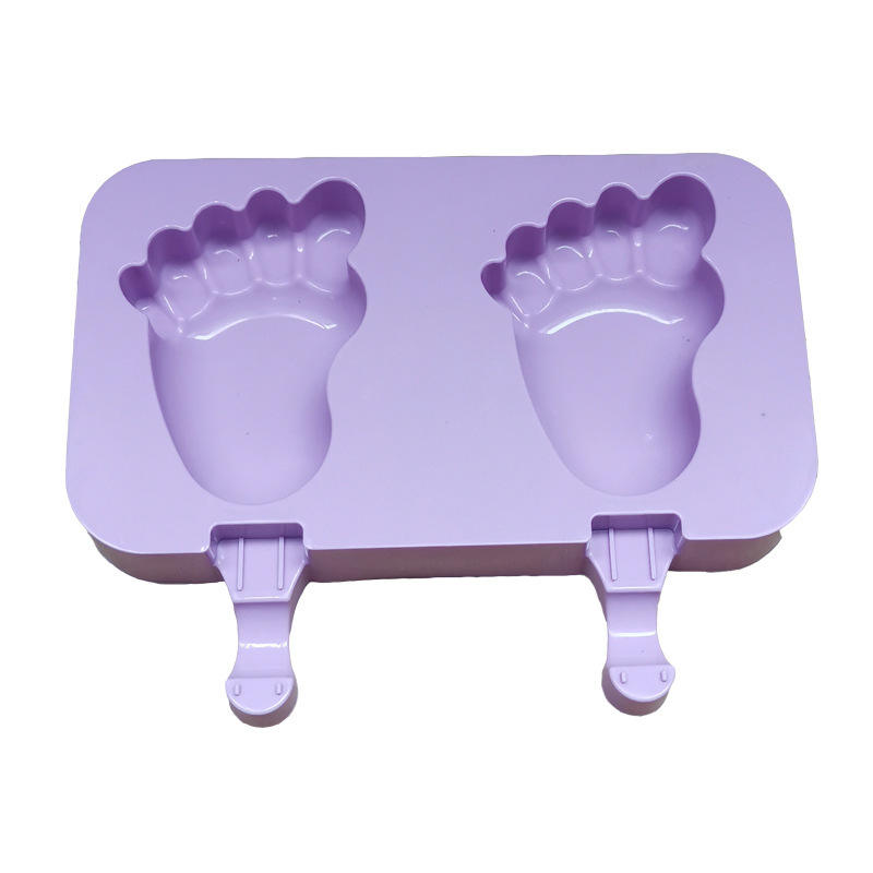 2 even purple footprints