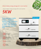 2 ~ 6KW machine intégrée de stockage d'énergie domestique empilée MPPT intégré 5 ~ 20 degrés PSU de stockage d'énergie solaire électrique