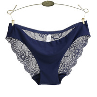 String en dentelle à taille basse, broderie florale, sous-vêtements pour femmes, sexy, effet push-up, transparent, sans trace, grande taille, coton antibactérien