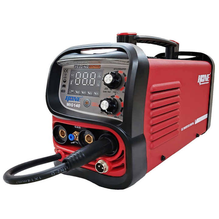 Saldatrice HONE MIG Flux Core 3 In 1 140A 110V - MIG Senza Gas / TIG / Stick - Inverter IGBT Portatile
