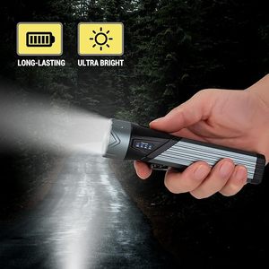 Ngoài trời xoay dẫn đèn pin từ làm việc ánh sáng có thể tháo rời Clip Type-C có thể sạc lại 5 chế độ ánh sáng nhôm Torch cho cắm trại - Product Image 3