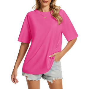 Camisetas informales de Primavera Verano 2025 para mujer, camisetas de manga corta holgadas ecológicas con espalda hueca elegante - Product Image 6