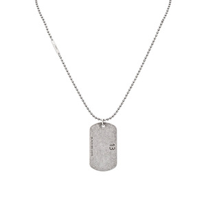 yunnique Shield Pendant Necklace <b>Titanium</b> Steel Unisex Fashion Sweater <b>Chain</b> Geometric Design Long Length - Product Image 5