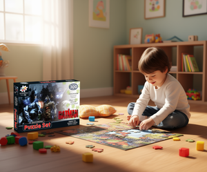 Divertente set di puzzle Batman da 300 pezzi 30,5x14,4 cm Giocattolo educativo per bambini dai 3 anni in su - Product Image 2