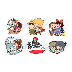 Miyazaki Hayao аниме mononoke Hime значок Студии Ghibli увезли эмаль булавки - Product Image 1