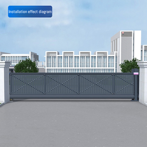 Porte coulissante cantilever en aluminium intelligente et moderne à commande à distance automatique QiGong pour usage hôtelier - <span class=keywords><strong>Prix</strong></span> départ usine - Product Image 3