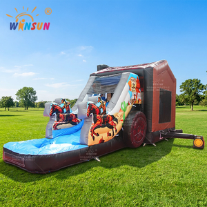 WINSUN Castillo Inflable, Castillo Hinchable Combinado con Trampolín, con Certificación CE, PVC, Color y Logotipo Personalizables - Product Image 1