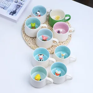 Tasse en céramique 3D créative pour animaux Tasse à café <span class=keywords><strong>Vache</strong></span> Panda Variété de tasse en céramique tridimensionnelle - Product Image 2