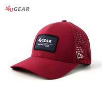 Grosir topi trucker topi olahraga tahan air memancing luar ruangan pengeboran Laser gorras baseball Logo kustom musim panas