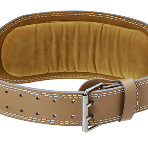 GAF Breathable Non-Slip Adjustable Weightlifting Belt Cowhide Leather Customized Colors Leather Weightlifting Belt - Product Image 6
