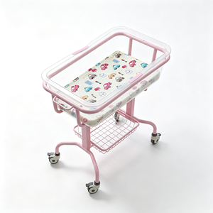Culla Ospedaliera per <span class=keywords><strong>Neonati</strong></span> con Vasca in Plastica per Alimenti, Altezza Regolabile Pneumaticamente 13 °   Carrozzina Inclinabile Antireflusso per <span class=keywords><strong>Neonati</strong></span> - Product Image 4