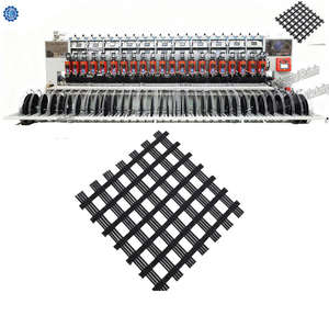 Hochgeschwindigkeits-Geogitter-Produktions linie aus Kunststoff-Verbund werkstoff <span class=keywords><strong>PP</strong></span> <span class=keywords><strong>PE</strong></span> PVC Neue automatische Schweiß maschine für die Geo gitter vibrations reibungs industrie - Product Image 1