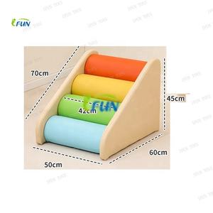 Blocs d'escalade en mousse pour enfants, 5 pièces en cuir PU souple, jouets d'escalade pour enfants, pour aire <span class=keywords><strong>de</strong></span> jeux intérieure - Product Image 3