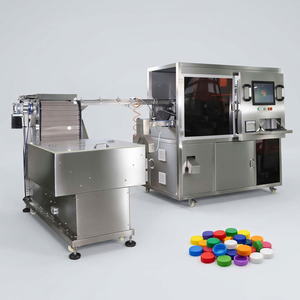 Machine <span class=keywords><strong>de</strong></span> marquage laser UV à alimentation automatique <span class=keywords><strong>de</strong></span> bouchons <span class=keywords><strong>de</strong></span> bouteilles avec autofocus, nouvelle intégration <span class=keywords><strong>de</strong></span> collecte <span class=keywords><strong>de</strong></span> données et d'inspection, anti-contrefaçon - Product Image 1