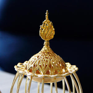 2024 Thiết Kế Mới Hương Burner Trung Đông Ả Rập Kim Loại Bền Hương Burner Di Động Hương Burner - Product Image 3