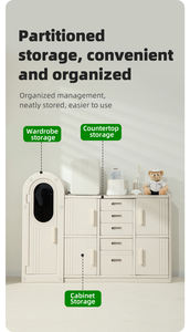 Armoire pour enfants en plastique multifonctionnelle, réglable en hauteur, couleur personnalisée, pour le salon, la chambre à coucher, rangement de jouets, armoires pour enfants - Product Image 3