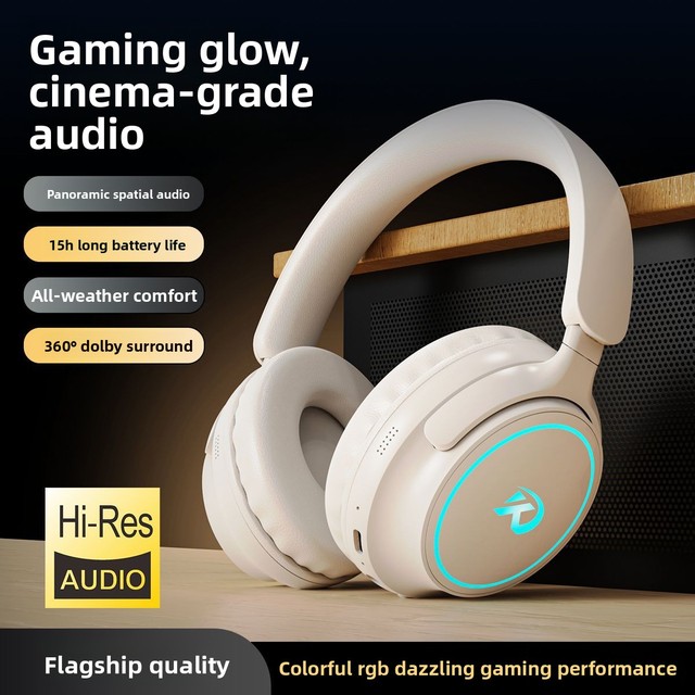 Wholesale JL Office Study Travel Over-Ear BT6.0 ANC Low Latency Heavy Bass Built-in Mic Gaming Headset 15-20h Battery Life for