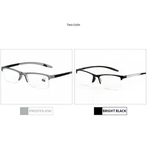 <span class=keywords><strong>Gafas</strong></span> de lectura de media llanta, lupa para mujeres y hombres, lentes ligeros para <span class=keywords><strong>presbicia</strong></span>, <span class=keywords><strong>gafas</strong></span> transparentes + 1,0 1,25 1,5 1,75 2,0 2,5 a 2,75 - Product Image 6