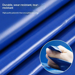 Bâche de protection extérieure robuste sur mesure 500/600 g/m² en PVC bleu imperméable pour chapiteaux - Product Image 4