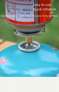 アウトドアキャンプ用ポータブル銅製ガス補充アダプターストーブコネクター、シリンダーガスタンクバーナー、ハイキング用インフレートブタンキャニスター - Product Image 6