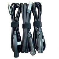 Kabel USB Ironstone 1m Berkualitas Tinggi 6A Pengisian Cepat Kabel Data Micro/IP/Tipe-C Pengisian Cepat untuk Samsung
