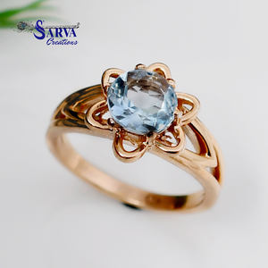 Nouvelle bague en argent sterling 925 avec motif floral rond, bijoux fins, bagues personnalisées, fabricant de bijoux Sarva Creation Jaipur - Product Image 5