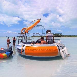 Accepter Logo Personnalisé 2.5m BBQ Loisirs LLDPE Bateau 6-8 Personnes BBQ Donut Bateau Avec Table - Product Image 6