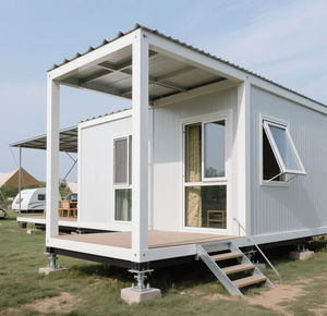Vorgefertigtes Leichtstahl-Faltcontainer Modulares Haus Tragbares Gebäude für Familienwohnen, Arbeit und Geschäft - Product Image 4