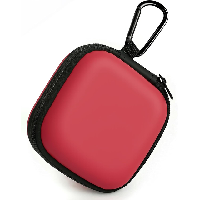 Double Layer EVA Earphone Pouch Zipper Shockproof Foam Interior Portable Tech Organizer Outdoor Travel Earbud Bag