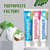 Soins bucco-dentaires personnalisés à usage domestique, dentifrices blanchissants pour les dents, blanchiment des dents, dentifrice biologique, ajoutez votre logo