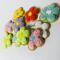 Patchs Alphabet Chenille moelleux avec support à repasser pour vêtements sacs chapeaux uniformes patchs personnalisés bricolage