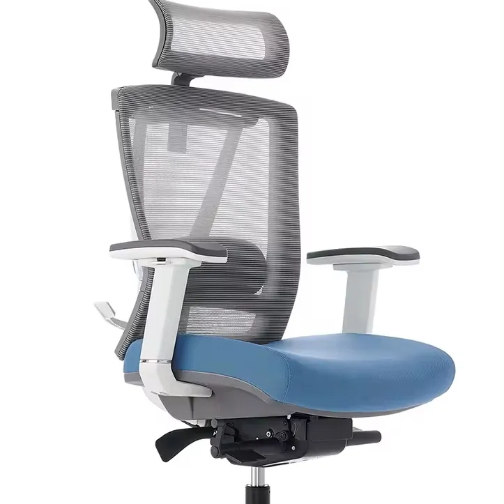 4D Armrest Swivel Ergo High Back Executive Ergonomic Computer Mesh Office Chair With Headrest