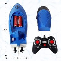 Mainan Perahu Remote Control untuk Anak-anak, Perahu RC Kecepatan Tinggi, Kapal Mainan RC 2.4GHz, Perahu Air Bermotor Listrik untuk Anak-anak