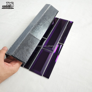 Tàu điện ngầm gạch 300*300 mờ màu tím vát thủy tinh khảm tường gạch cho phòng tắm nhà bếp backsplash lưỡi gương Gạch Mosaic - Product Image 6