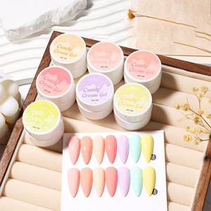 AILANUO Série de vernis à ongles en gel crème bonbon 7 couleurs OEM 15ml Vernis à ongles en gel œil de chat Finition Fournitures de salon - Product Image 2