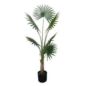 Wholesale Artificial Plastic Outdoor Lampe Palme Palm Leaves Trees Artificial Banana Tree Tropical Classic Plante Arvores