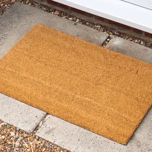 Bulk Wholesale Coconut Fiber Outdoor Tan Brown Plain Blank Coco Coir Doormats