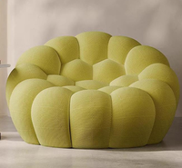 Canapé trois places moderne et minimaliste en velours, design créatif football, pour salon de luxe, fauteuil paresseux, canapé bulle