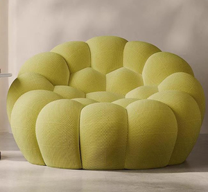 Canapé trois places moderne et minimaliste en velours, design créatif football, pour salon de luxe, fauteuil paresseux, canapé bulle - Product Image 3