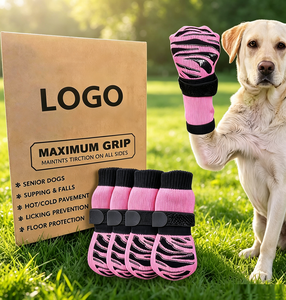 Maßgefertigte Outdoor-Baumwoll-Hundesocken Rutschfest Atmungsaktiv für Mittelgroße und Große Hunde Schützt vor Schmutz und Kratzern Ganzjährige Geräuschlose Hundeschuhe - Product Image 1
