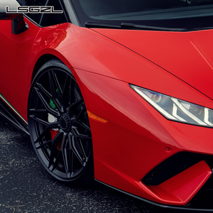 Jantes monobloc brillantes noires de 19, 20, 21, 22, 24, 26 pouces en 5x114.3, 5x112, 5x130 pour Ferrari 458, 990, Classe G, <span class=keywords><strong>Maclaren</strong></span> 720S - Product Image 1